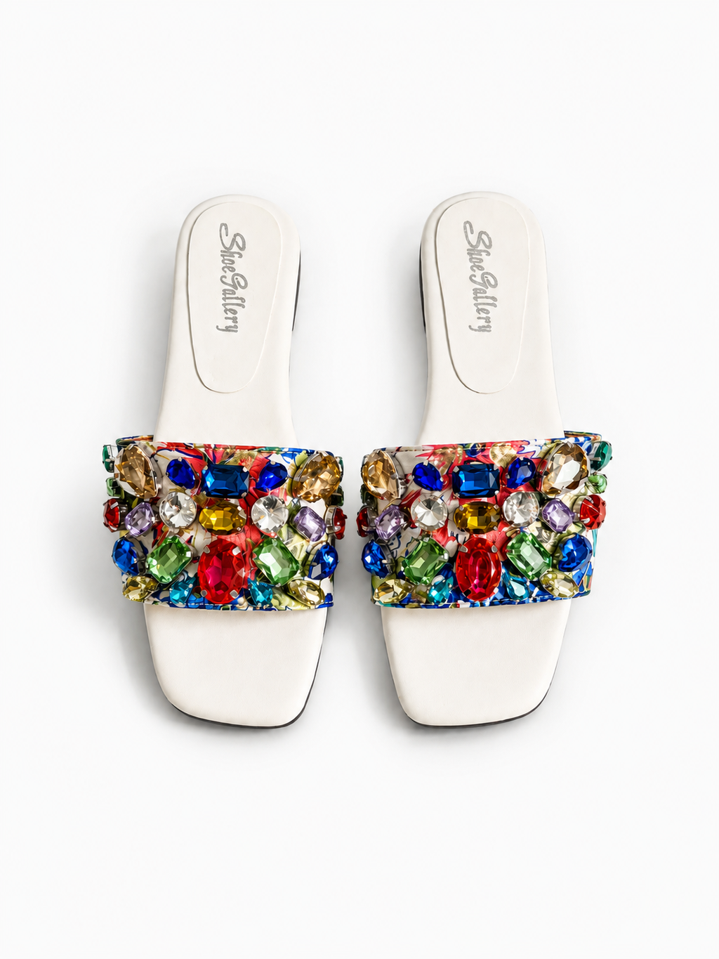 Rainbow Jewel Comfort Slides