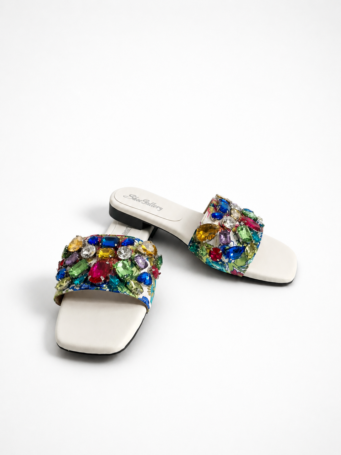 Rainbow Jewel Comfort Slides