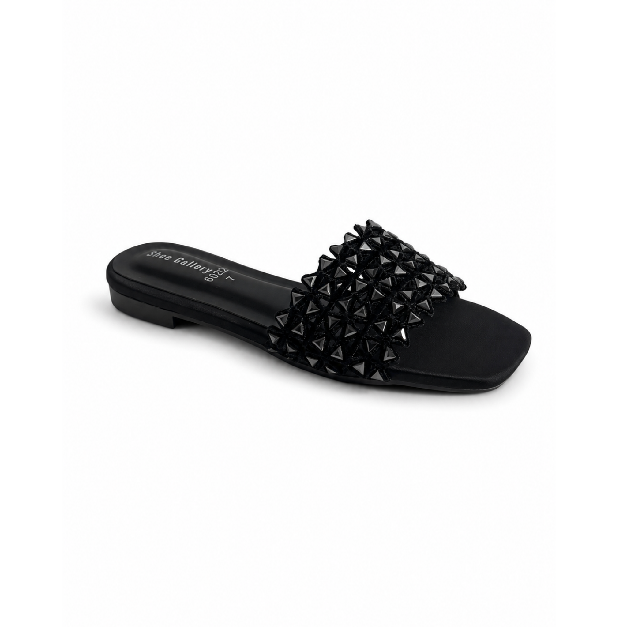 Midnight Studded Comfort Slides