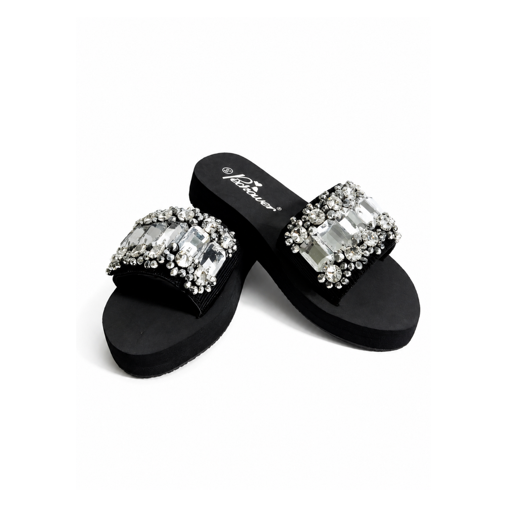 Silver Crystal Statement Slides
