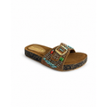 Bohemian Turquoise Buckle Slides